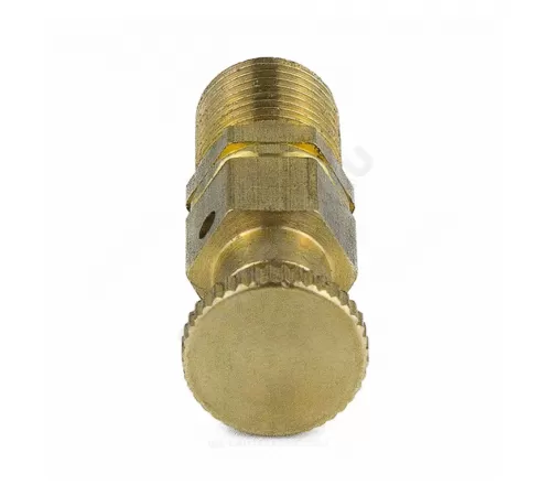 Кран Маевского ручной латунь 5006 М10х1,0 Ру10 НР с колпачком Aquasfera 5006-01