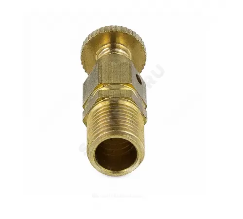 Кран Маевского ручной латунь 5006 М10х1,0 Ру10 НР с колпачком Aquasfera 5006-01