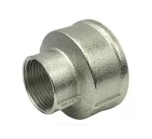 Муфта латунь никель переходная Ду 32х25 (1 1/4"х1") ВР/ВР SantechSystems