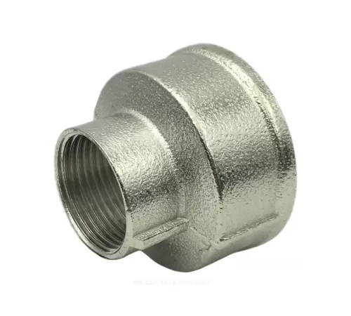 Муфта латунь никель переходная Ду 32х25 (1 1/4"х1") ВР/ВР SantechSystems Муфта латунь никель переходная Ду 32х25 (1 1/4"х1") ВР/ВР SantechSystems