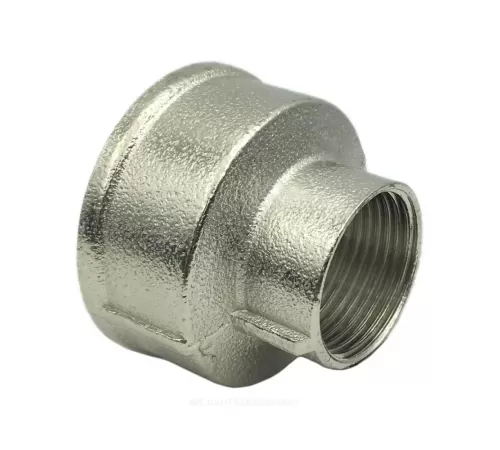Муфта латунь никель переходная Ду 32х25 (1 1/4"х1") ВР/ВР SantechSystems Муфта латунь никель переходная Ду 32х25 (1 1/4"х1") ВР/ВР SantechSystems