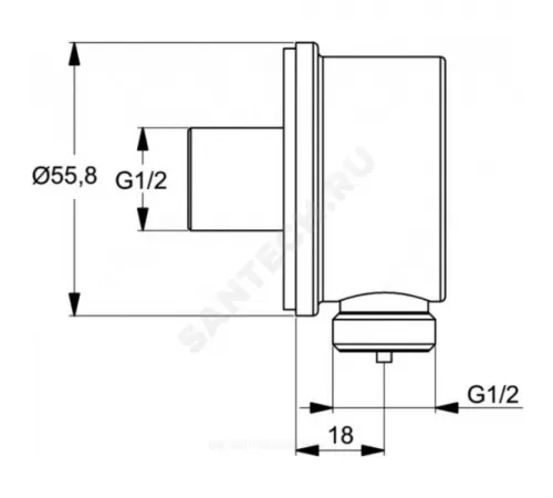 Смеситель встраиваемый для ванны с душем одноручный CERAFLEX Ideal Standard BC447AA Смеситель встраиваемый для ванны с душем одноручный CERAFLEX Ideal Standard BC447AA