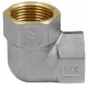 Угольник латунь никель Ду 25 (1") ВР/ВР 9001 ГОСТ 32585-2013 Aquasfera 9001-03