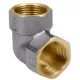 Угольник латунь никель Ду 25 (1") ВР/ВР 9001 ГОСТ 32585-2013 Aquasfera 9001-03