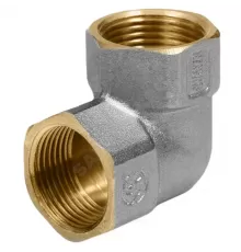 Угольник латунь никель Ду 15 (1/2") ВР/ВР 9001 ГОСТ 32585-2013 Aquasfera 9001-01