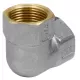 Угольник латунь никель Ду 40 (1 1/2") ВР/ВР 9001 ГОСТ 32585-2013 Aquasfera 9001-05