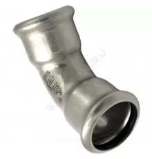 Отвод сталь нерж AISI 316L 45гр Дн 28 Ру16 пресс Inoxpres RM 181028450C
