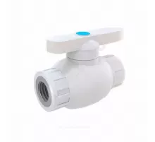 Кран шаровой PP-R полнопроходной белый Дн 25х3/4" ВР RTP (РосТурПласт) 21814