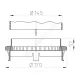 Фланец дренажный PP HL160 Дн 170 HL HL160