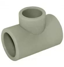 Тройник PP-R переходной серый Дн 110х63х110 внутренняя пайка VALFEX 10106310Г