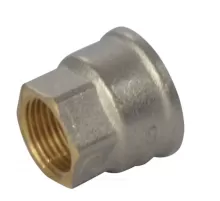 Муфта латунь никель переходная Ду 50х25 (2"х1") ВР/ВР 9019 ГОСТ 32585-2013 Aquasfera 9019-11