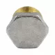 Заглушка латунь никель Ду 15 (1/2") НР 9017 ГОСТ 32585-2013 Aquasfera 9017-01