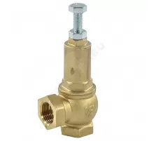 Клапан предохранительный угловой латунь Ду 20х20 Ру16 ВР G3/4"хG3/4" Рн=1...16бар 180С Benarmo