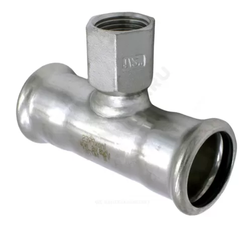 Тройник сталь нерж AISI 316L Дн 18х1/2"х18 Ру16 пресс/ВР Inoxpres RM 189102018