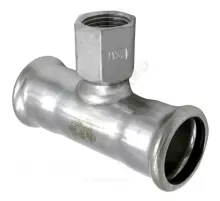 Тройник сталь нерж AISI 316L Дн 18х3/4"х18 Ру16 пресс/ВР Inoxpres RM 189304018