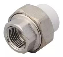Муфта PP-R комбинированная разъемная белая Дн 32х3/4" ВР VALFEX 10155220