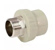 Муфта PP-R комбинированная под ключ серая Дн 40х1 1/4" НР VALFEX 10135040Г