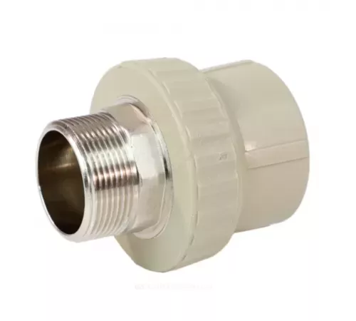 Муфта PP-R комбинированная под ключ серая Дн 110х4" НР VALFEX 10135110Г