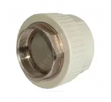 Муфта PP-R комбинированная под ключ серая Дн 63х2" ВР RTP (РосТурПласт) 10939