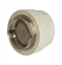Муфта PP-R комбинированная под ключ серая Дн 50х1 1/2" ВР RTP (РосТурПласт) 10941