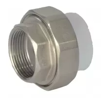 Муфта PP-R комбинированная разъемная белая Дн 40х1 1/4" ВР усиленная VALFEX 10155032У