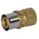 Муфта для МП/PE-X труб латунь пресс Дн 20х1/2" ВР RM109 Giacomini RM109Y037