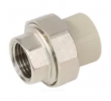 Муфта PP-R комбинированная разъемная серая Дн 20х1" ВР VALFEX 10155125Г