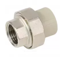Муфта PP-R комбинированная разъемная серая Дн 32х1 1/4" ВР VALFEX 10155132Г