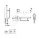 Поручень опорный складной CONTOUR нержавеющая сталь Ideal Standard S6361MY