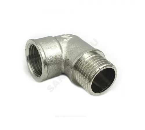 Угольник латунь никель Ду 20 (3/4") ВР/НР SantechSystems Угольник латунь никель Ду 20 (3/4") ВР/НР SantechSystems