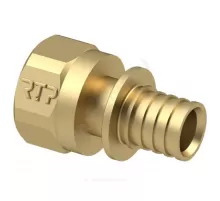 Муфта для PE-X/PE-RT труб аксиальная латунь Дн 16х1/2" ВР RTP (РосТурПласт) 28301