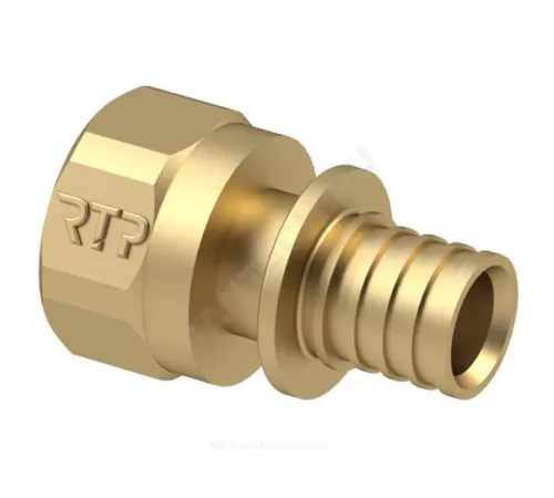 Муфта для PE-X/PE-RT труб аксиальная латунь Дн 16х3/4" ВР RTP (РосТурПласт) 28302 Муфта для PE-X/PE-RT труб аксиальная латунь Дн 16х3/4" ВР RTP (РосТурПласт) 28302