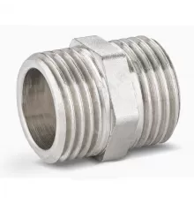 Ниппель латунь никель Ду 25 (1") НР LD LD.67.501.25