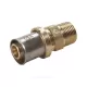 Муфта для МП/PE-X труб латунь пресс Дн 16х3/4" НР RM107 Giacomini RM107Y043