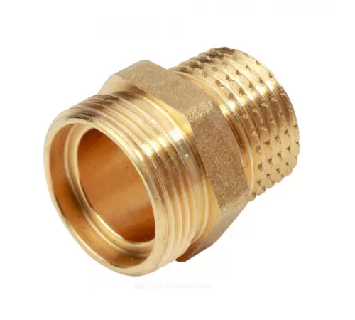 Ниппель латунь переходной Ду 20х16 (3/4") НР R180R Giacomini R180RY020