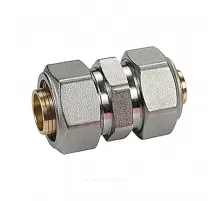 Муфта переходная для МП/PE-X труб латунь хром обжим Дн 20х16 R566AM Giacomini R566MX053