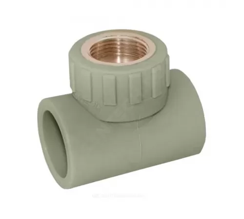 Тройник PP-R комбинированный серый Дн 25х3/4" ВР RTP (РосТурПласт) 10988 Тройник PP-R комбинированный серый Дн 25х3/4" ВР RTP (РосТурПласт) 10988