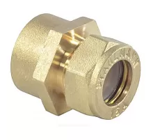 Муфта латунь 15Aх1/2" обжим/ВР STAHLMANN SSFL1501/2GEF