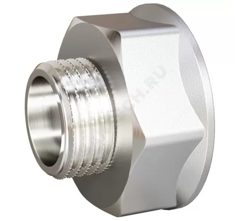 Переход латунь никель реборда Ду 15х10 (1/2"х3/8") ВР/НР LD LD.67.509.15х10
