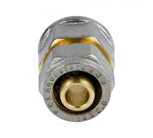 Муфта МП латунь никель обжим Дн 20х1/2" ВР ГОСТ 32415-2013 7002 Aquasfera 7002-03