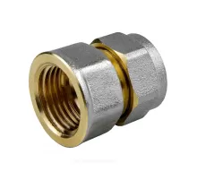 Муфта МП латунь никель обжим Дн 26х1" ВР ГОСТ 32415-2013 7002 Aquasfera 7002-06