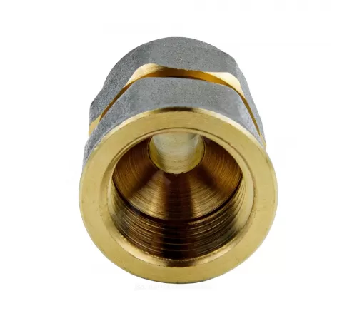 Муфта МП латунь никель обжим Дн 20х1/2" ВР ГОСТ 32415-2013 7002 Aquasfera 7002-03