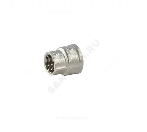 Муфта латунь никель переходная Ду 40х20 (1 1/2"х3/4") ВР/ВР SantechSystems