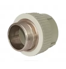 Муфта PP-R комбинированная под ключ серая Дн 63х2" НР RTP (РосТурПласт) 10949
