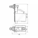 Арматура для бачка наливная Uni Jolly 1/2" боковое подключение OLI 560170/044992