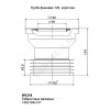 Труба фановая для унитаза 110мм L=120мм для чугунных труб АНИ Пласт W1218