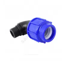 Отвод компрессионный ПЭ Дн 20х3/4"х90гр НР ТПК-АКВА 50012034