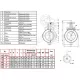 Затвор дисковый поворотный чугун VP4449R-08PTFE Ду 300 Ру10 межфл с редуктором диск нерж манжета PTFE Tecofi VP4449R-08PTFE0300