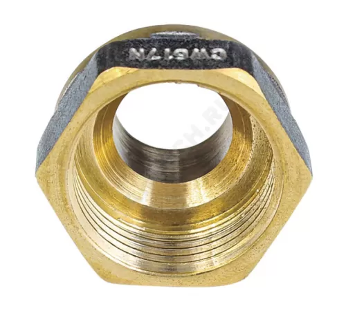 Переход латунь никель реборда Ду 15х10 (1/2"х3/8") ВР/НР 9021 ГОСТ 32585-2013 Aquasfera 9021-10