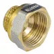 Переход латунь никель реборда Ду 20х15 (3/4"х1/2") ВР/НР 9021 ГОСТ 32585-2013 Aquasfera 9021-01